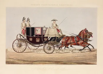 Sir John Gerards Wagen, aus Fores Fashionable Equipages, veröffentlicht in London, 1844